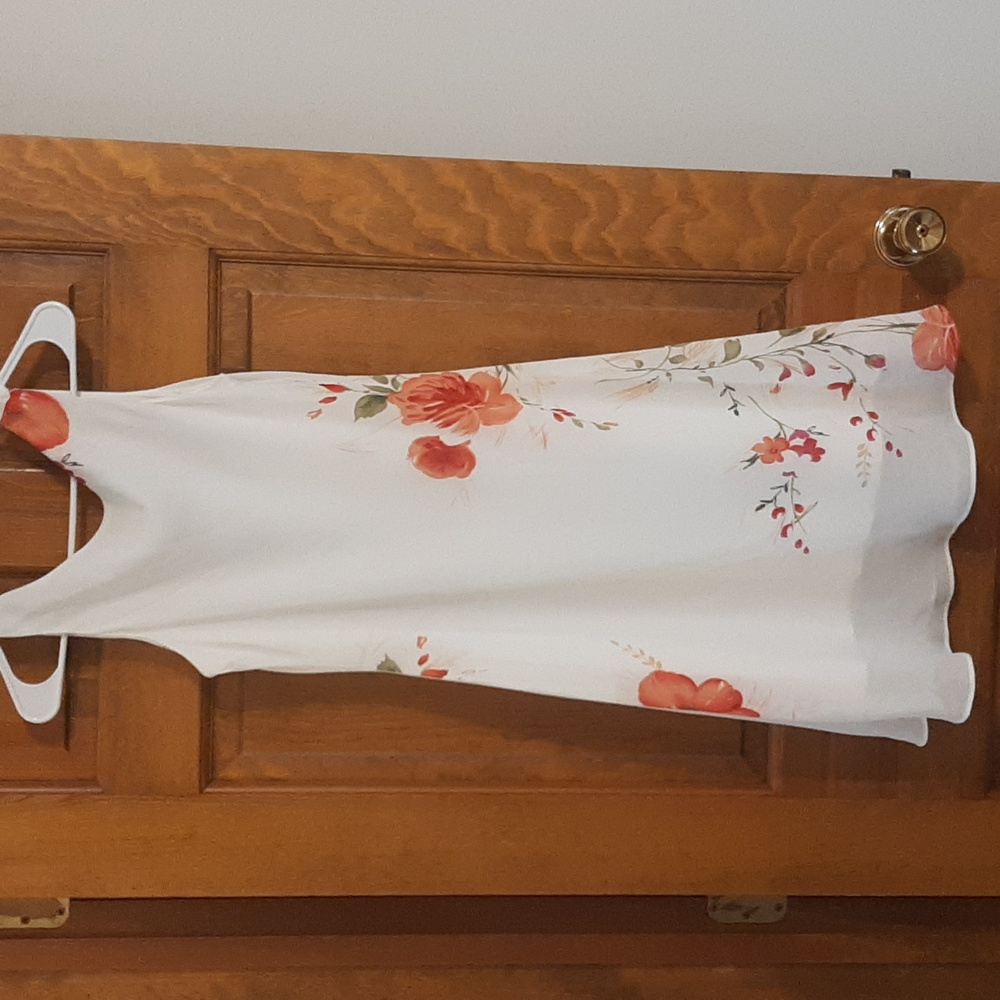 White Dress - Floral - Graduation